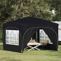 Prolenta Tente événementielle pop-up "Maison Exclusive" - Dimensions : 290 x 290 x 245 cm - Couleur : Anthracite