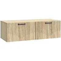 Syfax Meuble TV mural Chêne Sonoma 98 x 41 x 30 cm Bois d'ingénierie