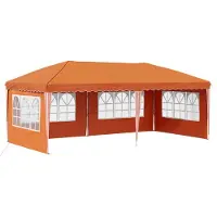 Syfax Tente de fête pop-up 575 x 289 x 245 cm Orange