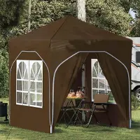 Prolenta Tente événementielle pop-up "Maison Exclusive" - Dimensions : 192 x 192 x 245 cm - Couleur : Taupe