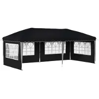 Syfax Tente de fête pop-up 575 x 289 x 245 cm Anthracite