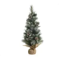 Everlands Sapin de Noël Everland givré, 60 cm, avec décorations