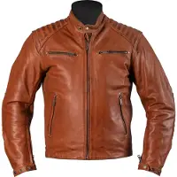Helstons Veste de moto en cuir Rocket de Helston, marron clair, 4XL