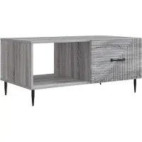 Syfax Table basse Sonoma gris 90 x 50 x 40 cm Bois d'ingénierie