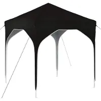 vidaXL Tente de réception pliable 194 x 194 x 245 cm, noire