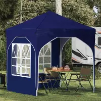 Prolenta Tente événementielle pop-up, modèle "Exclusive", dimensions 192 x 192 x 245 cm, couleur bleue
