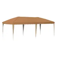 Syfax Tente de fête pop-up 575 x 290 x 245 cm Beige