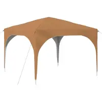 Syfax Tente de fête pop-up 290 x 290 x 245 cm Beige