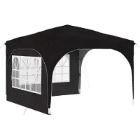 Syfax Tente de fête pop-up 290 x 290 x 245 cm Noir