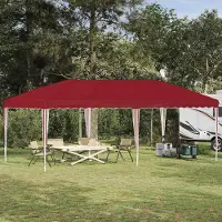 Prolenta Tente événementielle pop-up, modèle "Exclusive", dimensions 575 x 290 x 245 cm, couleur bordeaux