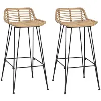 vidaXL Tabouret de bar 44 x 46 x 91 cm, tube d'acier de 10 mm de diamètre