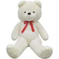 vidaXL Ours en peluche peluche blanche 170 cm