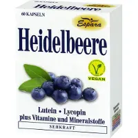 Espara GmbH Espara Gélules de myrtille avec lutéine et lycopène pour la vue, 60 gélules