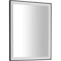 Sapho Miroirs - Miroir Gano avec éclairage LED, 600x800 mm, noir LG260