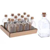Excellent houseware Orion Bouteille en verre avec bouchon 100 ml