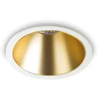 Ideal Lux Spot LED encastrable Game Round blanc, or
