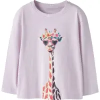 Name it Blouse - NmfVotea - Lavender Brouillard/Giraffe Lunettes - - 2 ans (92) - Blouse