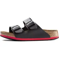 Birkenstock Hommes, Sandales, Arizona SL Birko-Flor normal, Noir, (47)