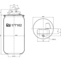 FEBI BILSTEIN Soufflet à air, suspension pneumatique 177162