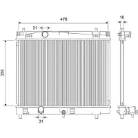 Valeo Radiateur refroidissement moteur pour TOYOTA YARIS (_P9_)