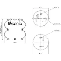 FEBI BILSTEIN Mécanisme, suspension pneumatique