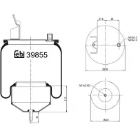 FEBI BILSTEIN Soufflet de suspension, suspension pneumatique 39855