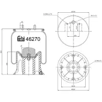 FEBI BILSTEIN Soufflet à air, suspension pneumatique 46270