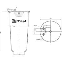 FEBI BILSTEIN Mécanisme, suspension pneumatique