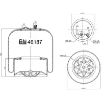 FEBI BILSTEIN Soufflet de suspension, suspension pneumatique