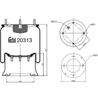 FEBI BILSTEIN Mécanisme, suspension pneumatique