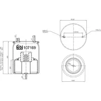 FEBI BILSTEIN Soufflet à air, suspension pneumatique 107169