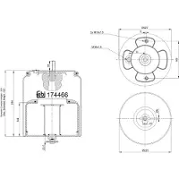FEBI BILSTEIN Soufflet de suspension, suspension pneumatique 174466