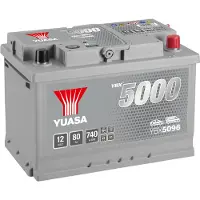 Yuasa YBX5096 SMF 12V 80Ah Silver Batterie de voiture haute performance