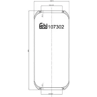 FEBI BILSTEIN Soufflet de suspension, suspension pneumatique 107302