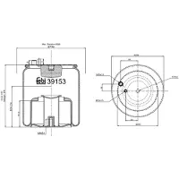 FEBI BILSTEIN Mécanisme, suspension pneumatique
