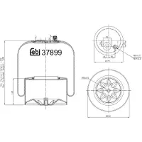 FEBI BILSTEIN Soufflet à air, suspension pneumatique 37899