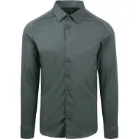 Desoto Casual Slim Fit Chemise en jersey Bleu sarcelle, Unicolore