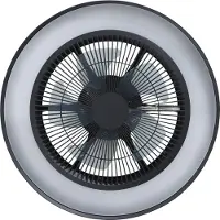 Eglo Vallonia, Ventilateur, Noir
