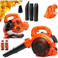 Mar-pol Demon Souffleur de feuilles à essence 0,75kW 6500 rpm Moteur 2 temps Souffleur de feuilles Portable à dos Aspirateur de feuilles à dos