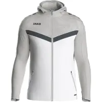 Jako Iconic Veste à Capuche Hommes - Blanc / Soft Grey