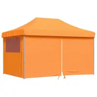 Syfax Tente de réception pliable escamotable avec 4 parois latérales