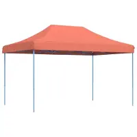 Syfax Tente réception pliable escamotable terre cuite 440x292x315 cm