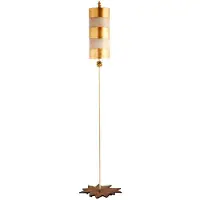 Elstead Lighting Nettle Lampadaire E27 feuille d'or et taupe (E27)