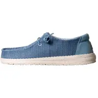 HeyDude Chaussure basse 'Schnür-Mokassin „Wendy Stretch Sox“' bleu