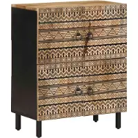 vidaXL Buffet 60x33,5x75 cm Bois de manguier brut