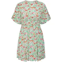 Pieces Robe 'Korine' vert / vert pastel / orange / rouge
