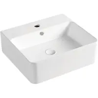 Bruckner NEASA lavabo en céramique 46x42cm, blanc