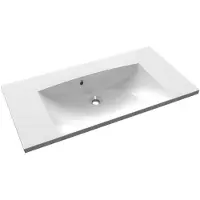 Hak Sapho Maria - Meuble lavabo 900x460 mm, avec trop-plein, sans trou pour robinet, blanc MA090-0