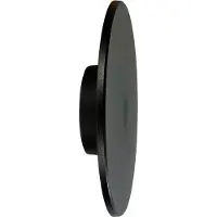 Milagro Lighting Applique d'extérieur moderne noire cercle vertical Ø25cm couleur changeante LED 18W IP65 DISK