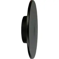 Milagro Applique d'extérieur moderne noire cercle vertical Ø22cm changement de couleur LED 15W IP65 DISK